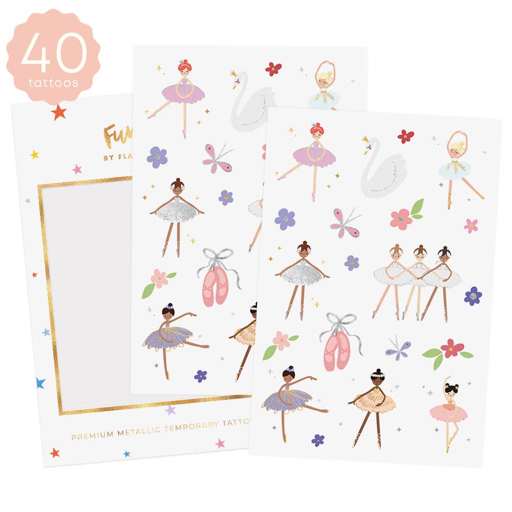 Ballerina Temporary Tattoo Pack Ballerina Temporary Tattoo Pack