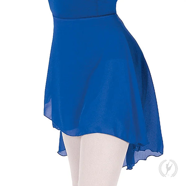 10126P Plus High Low Chiffon Wrap Skirt