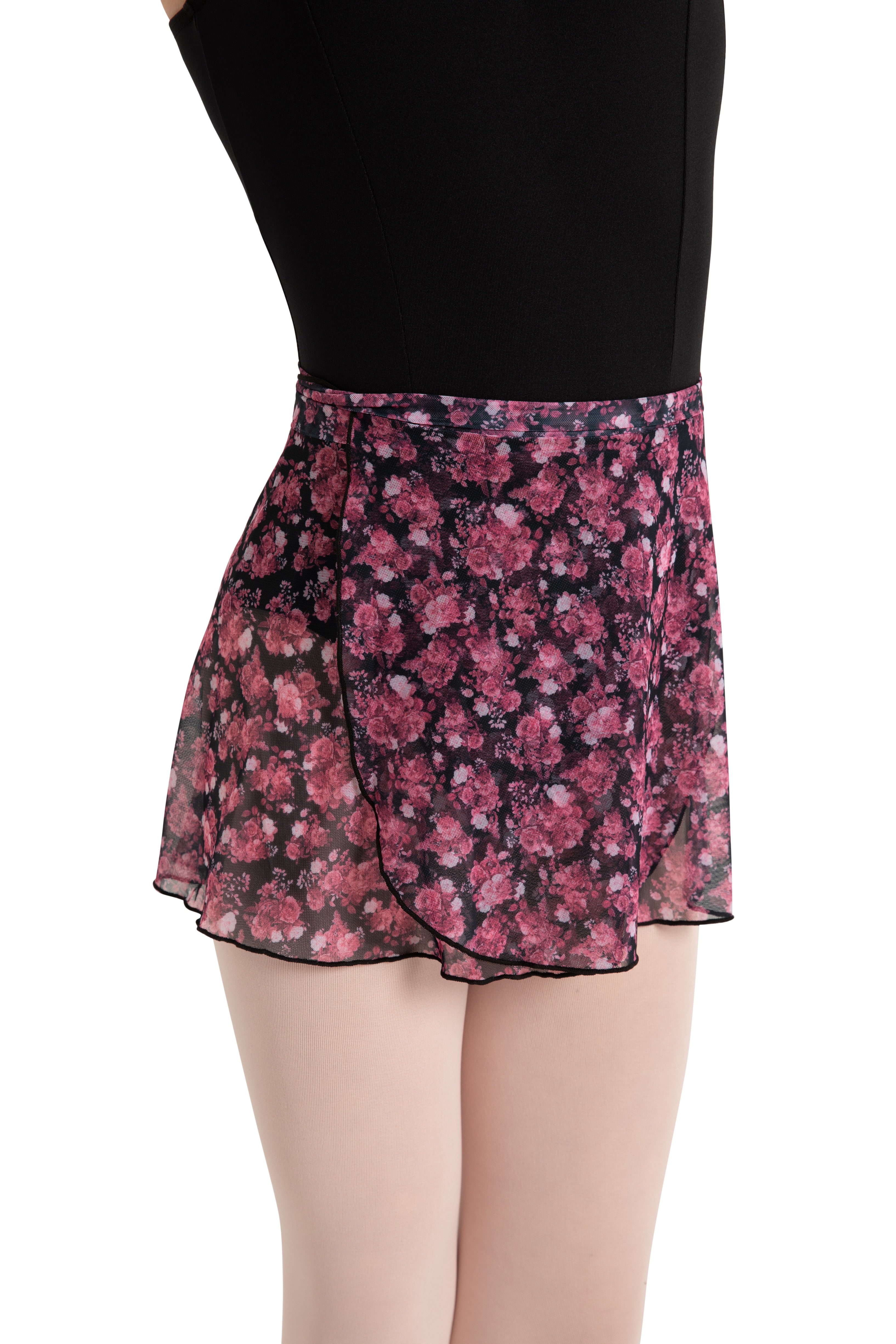 12186C Le Jardin Printed Mesh Wrap Skirt 12186C Le Jardin Printed Mesh Wrap Skirt