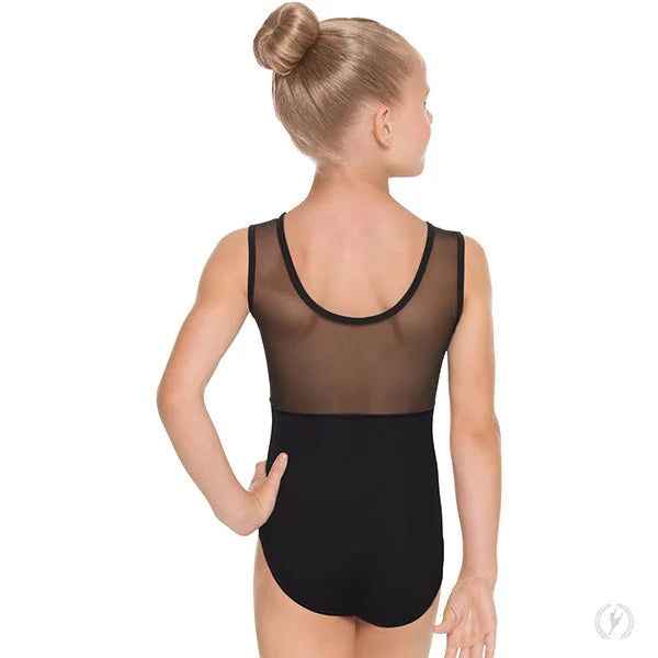 44586C Girls Silhouette Mesh Back Tank Leotard 44586C Girls Silhouette Mesh Back Tank Leotard