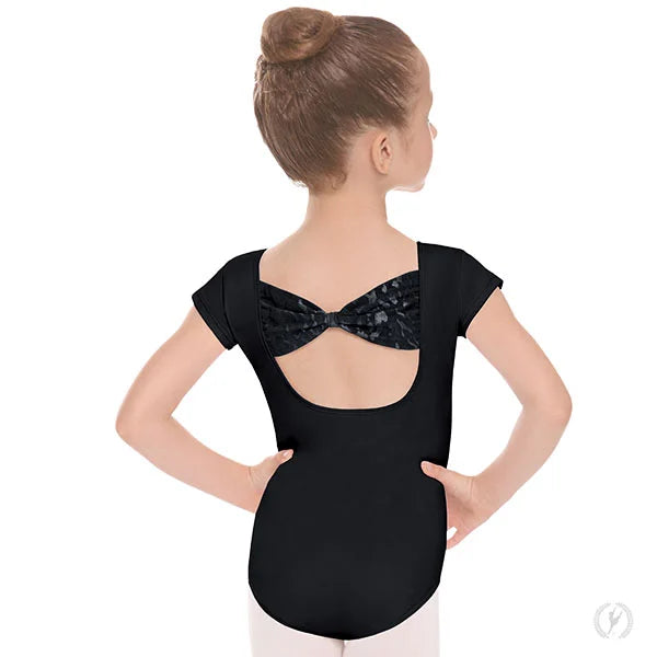 78286C Girls Impression Mesh Bow Back Short Sleeve Leotard 78286C Girls Impression Mesh Bow Back Short Sleeve Leotard