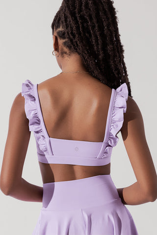 Cleo Corset Crop Bralette - Sapphire