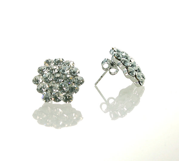 AZ0015 16mm Crystal Cluster Earrings (Pierced) AZ0015 16mm Crystal Cluster Earrings (Pierced)
