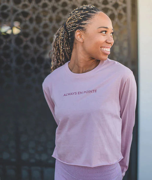 Always En Pointe - Long Sleeve Crop Tee