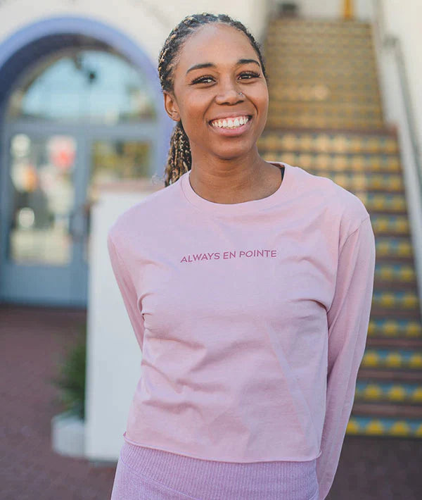 Always En Pointe - Long Sleeve Crop Tee Always En Pointe - Long Sleeve Crop Tee