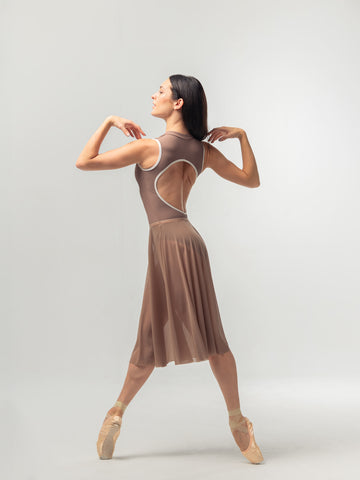 Leia Chiffon Skirt Dusty Pink