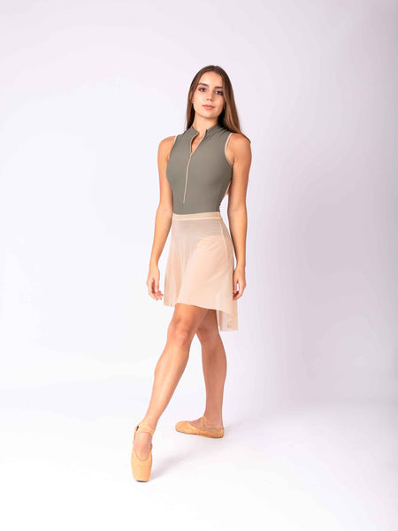 Short Mesh Skirt - Ivory Cream