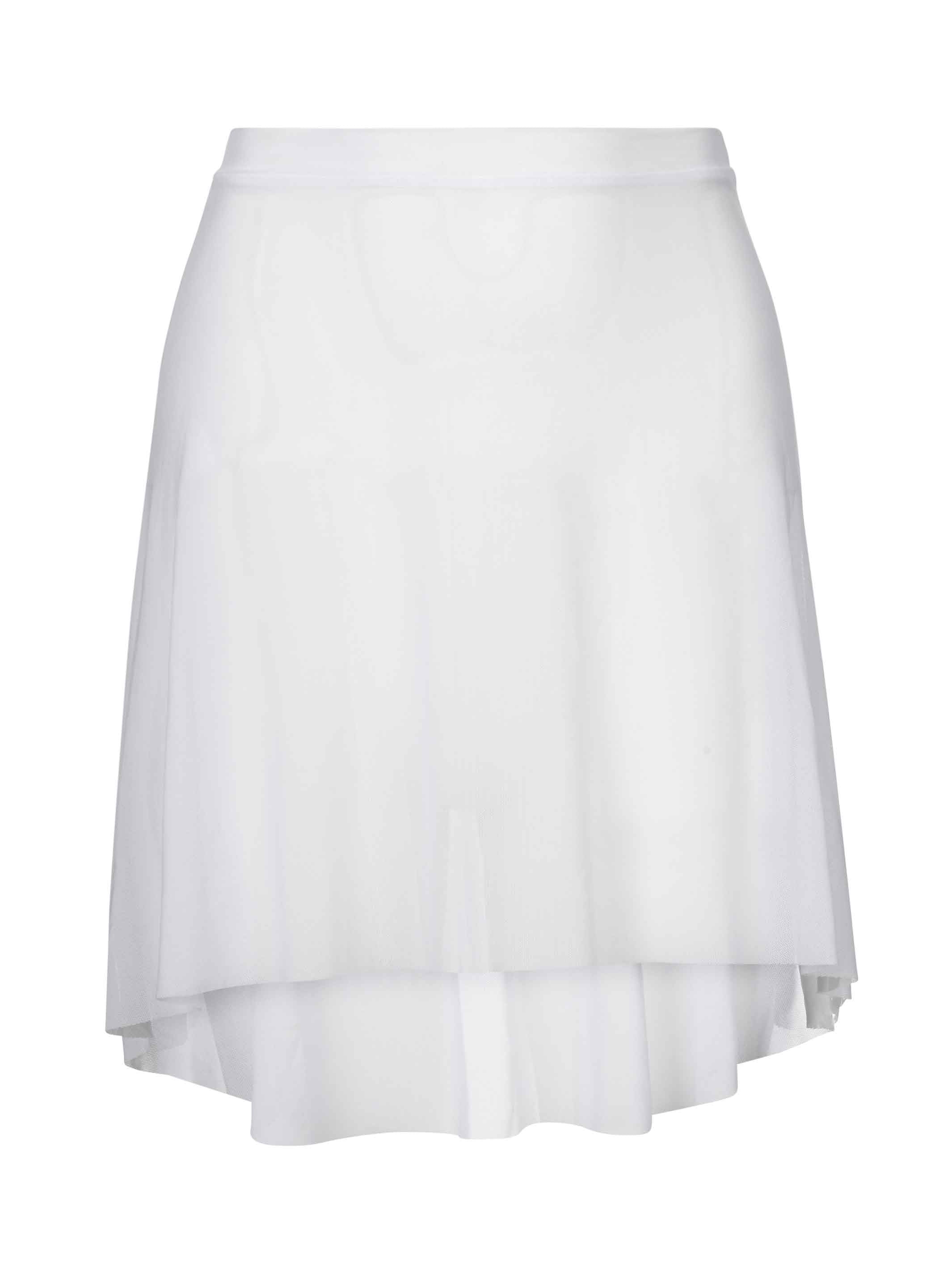Short Mesh Skirt - White Short Mesh Skirt - White