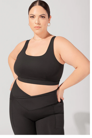 Cleo Corset Crop Bralette - Sapphire