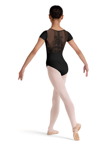 Belle French Rose Girls High Cut Leotard