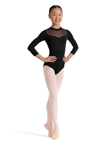 Belle French Rose Girls High Cut Leotard
