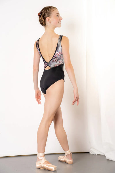 Violette Grey Blossom Leotard