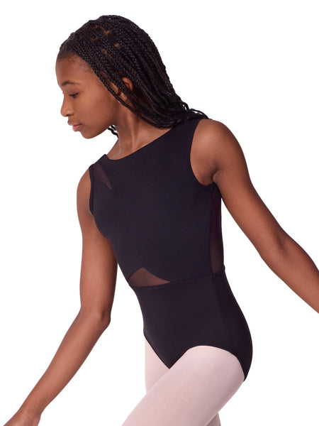 EL106T Asymmetrical Boat Neck Leotard