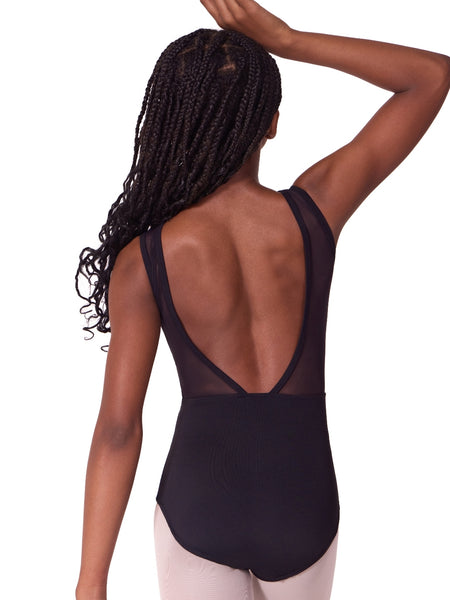 EL106T Asymmetrical Boat Neck Leotard