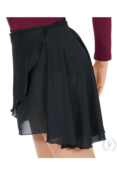 10126P Plus High Low Chiffon Wrap Skirt