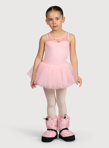 72519c Girls Twist Front Mini Ballet Sweater