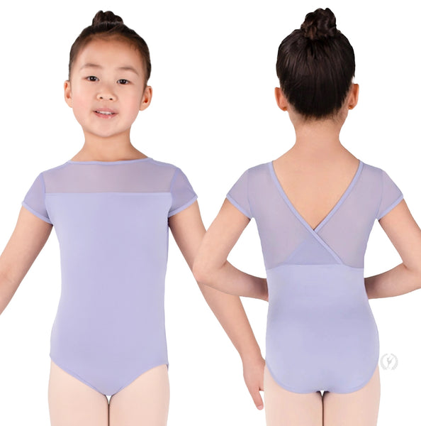 4145C Silhouette Mesh Crossover Back Leotard 4145C Silhouette Mesh Crossover Back Leotard