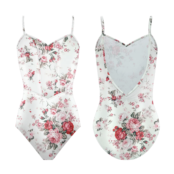 Jardin Rose Rouge Girls Leotard