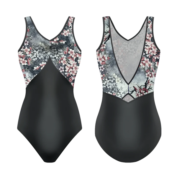 Violette Grey Blossom Leotard