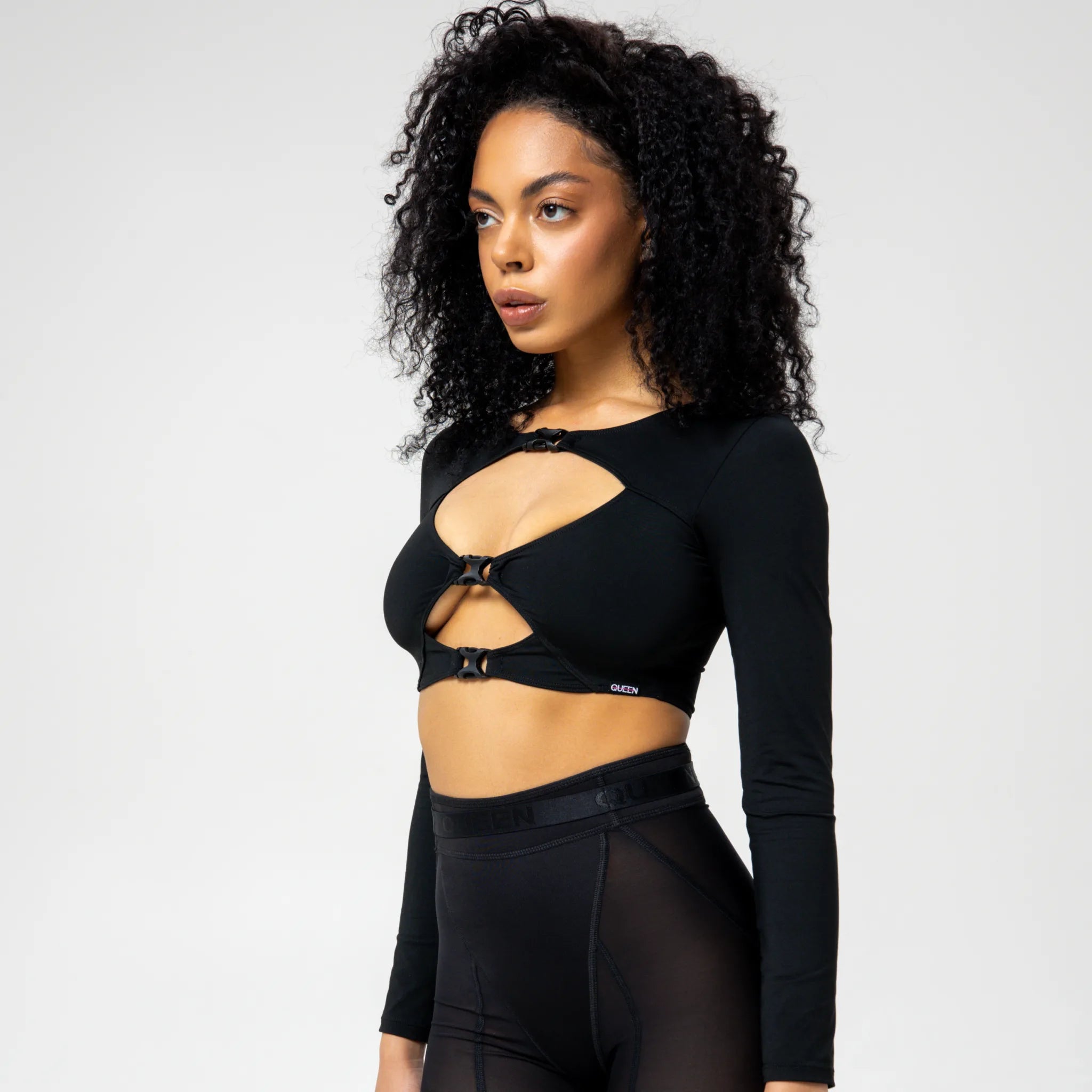 Long Sleeve Top Black Rush Long Sleeve Top Black Rush