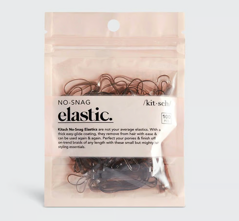 No-Snag Elastic 100pc - Brown