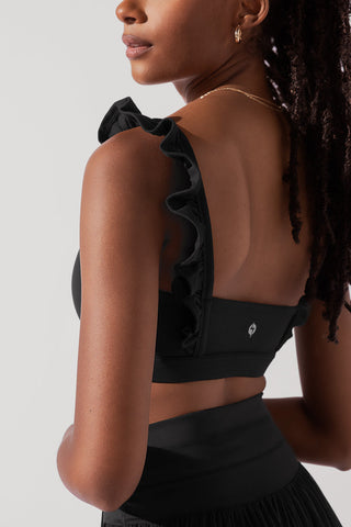 Cleo Corset Crop Bralette - Sapphire