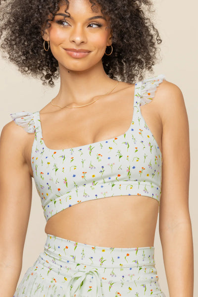 Romance Ruffle Bra - Meadow