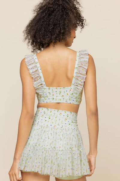 Romance Ruffle Bra - Meadow