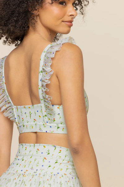 Romance Ruffle Bra - Meadow