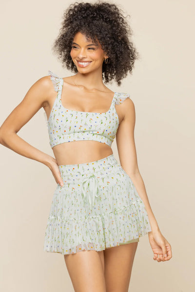 Romance Ruffle Bra - Meadow