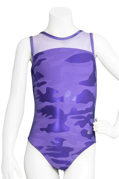 Destira Ultraviolet Camo Leotard