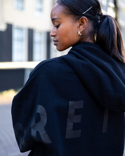 The Oversized Hoodie - Black on Black