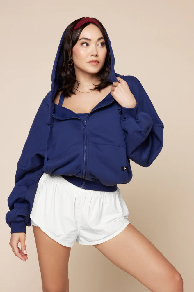 Zip Cloud Hoodie - Sapphire Zip Cloud Hoodie - Sapphire