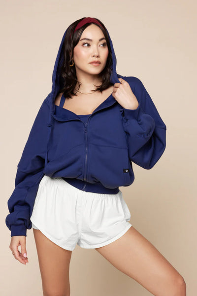 Zip Cloud Hoodie - Sapphire