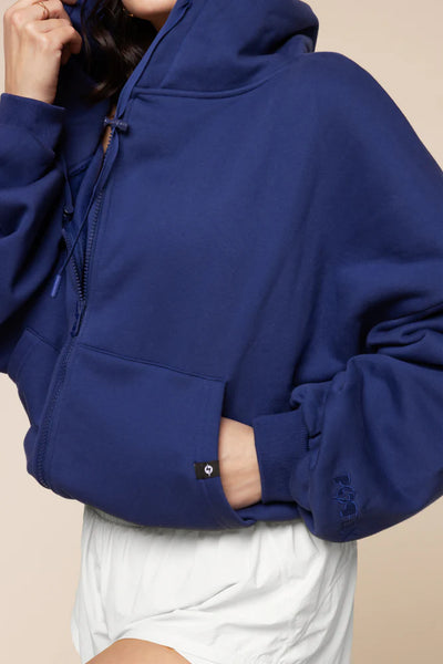 Zip Cloud Hoodie - Sapphire