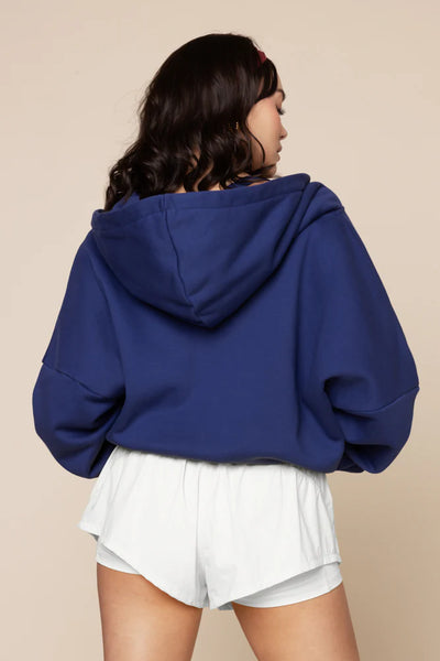 Zip Cloud Hoodie - Sapphire