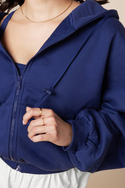 Zip Cloud Hoodie - Sapphire