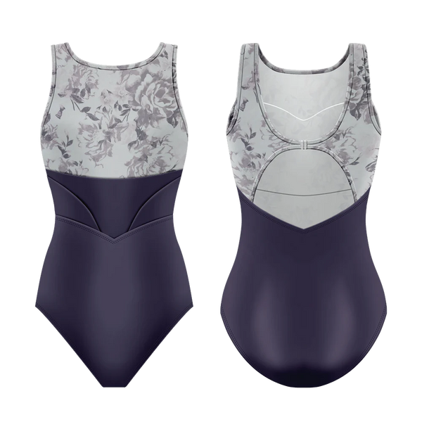 Blisse Purple Velvet Magnolia Leotard