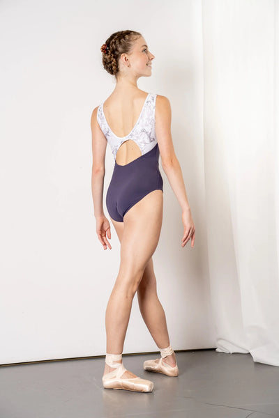 Blisse Purple Velvet Magnolia Leotard