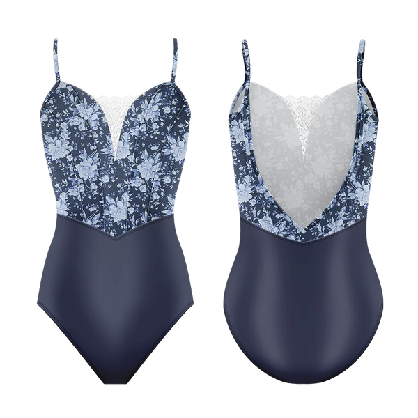 Demi Antoinette Blanc Inkwell Leotard