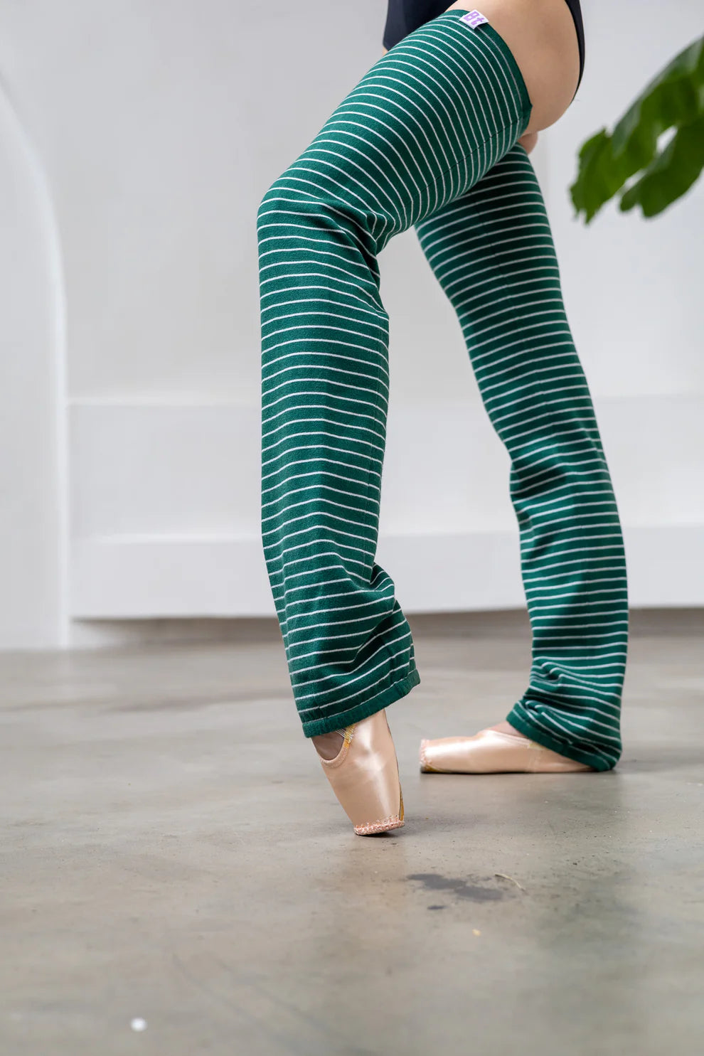 Long Legwarmers Striped Moss Long Legwarmers Striped Moss