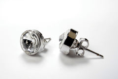 AZ0001 Rhinestone Earrings Pierced Style FH2