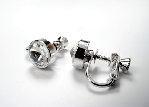 AZ0001 Rhinestone Earrings Pierced Style FH2