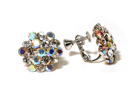 AZ0014-1 Cluster Clip-On Earrings FH2 AZ0014-1 Cluster Clip-On Earrings FH2