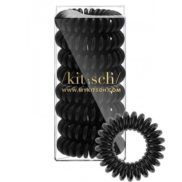 Spiral Hair Ties 8 Pack - Black Spiral Hair Ties 8 Pack - Black