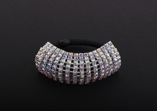 AY0062-1 FH2 AB Rhinestone Stretch Ponytail Holder AY0062-1 FH2 AB Rhinestone Stretch Ponytail Holder