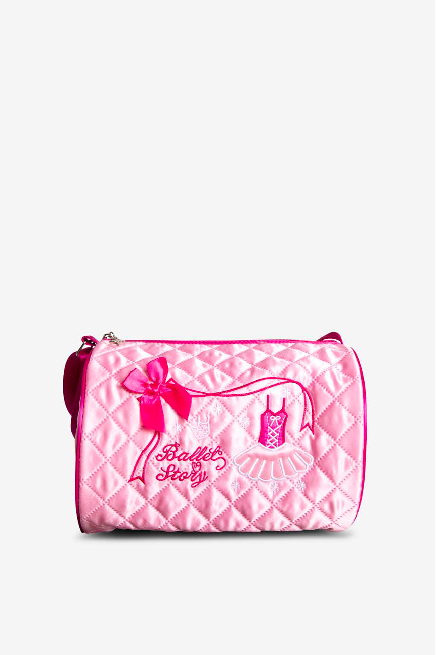 B284 Embroidered  Barrel Bag B284 Embroidered  Barrel Bag