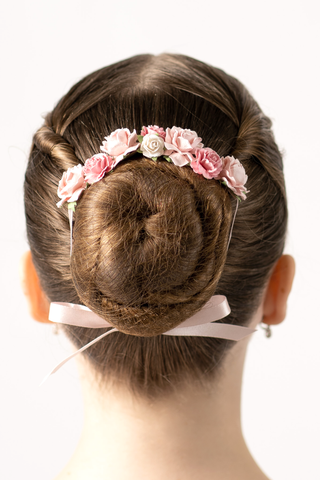 AZ0033-2 Black Bun Cover with Rhinestones and Clip