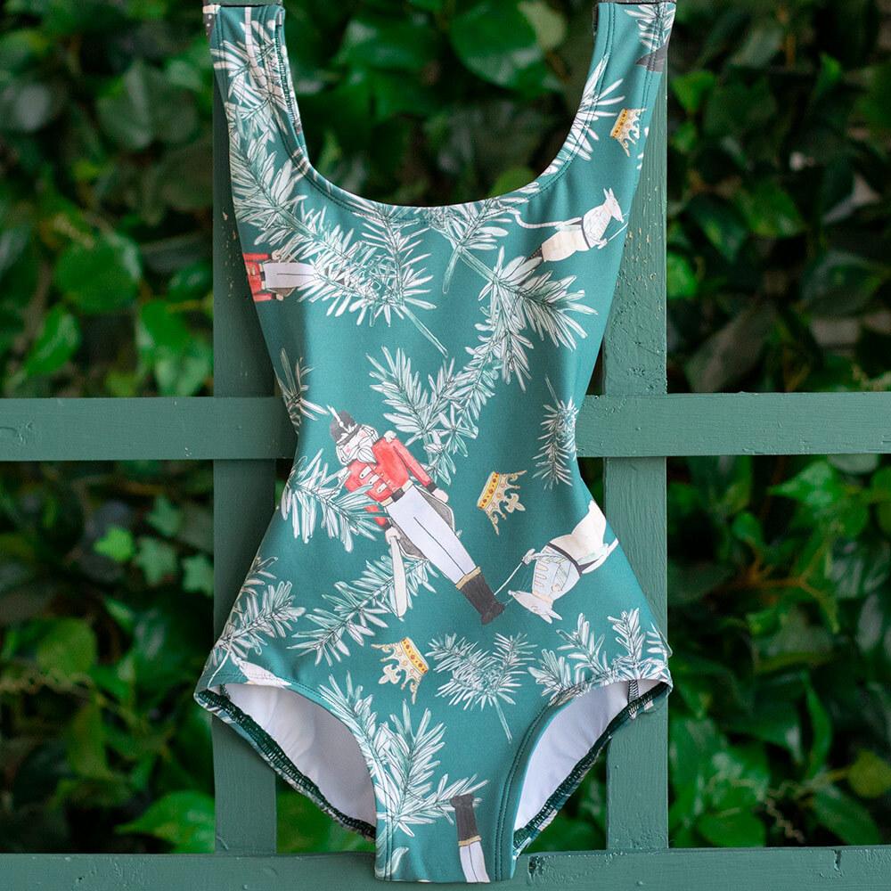 LuckyLeo Glide Emerald Battle Scene Leotard LuckyLeo Glide Emerald Battle Scene Leotard