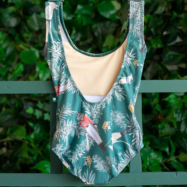 LuckyLeo Glide Emerald Battle Scene Leotard